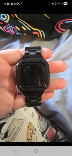 Apple smart watch - apple, black