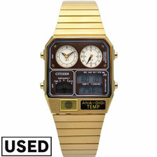 CITIZEN ANA-DIGI TEMP JG2103-72X RECORD LABEL Watch Gold JP