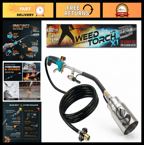 Heavy duty propane torch weed - duty,