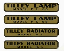 TILLEY LAMP DECALS STICKERS X246, AL21,TABLE MODEL, PL53, R1, R46, SDR,PL55,AL15