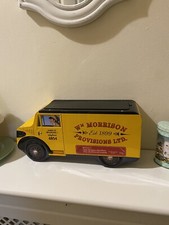 Vintage W.M Morrisons Est. 1899 Provisions Ltd, Yellow Truck Van, Retro