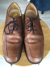 CLARKS Active Air/ UK9 / Brown Leather Shoes / Cushioned/ VGC