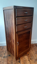 Vintage Teak Solent Furniture Kitchen Cabinet Cupboard Tallboy Chest of Drawers
