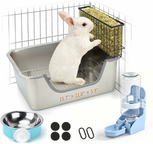 Stainless steel rabbit litter - steel,