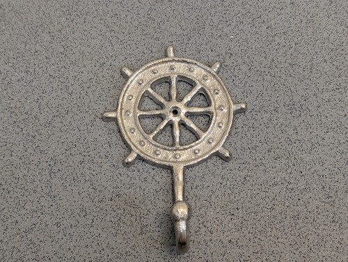 Nautical ships wheel wall hook - ships,
