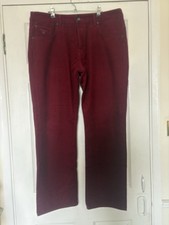 Men’s Gant Jason Regular Fit Jeans Red Waist 36 Leg 30 W36 L30