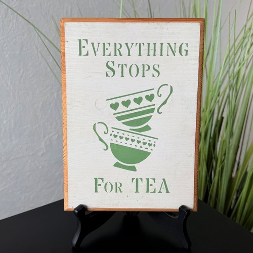 Vintage wooden tea - wooden,