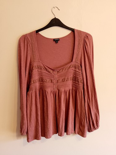 Torrid mauve peplum top - mauve,