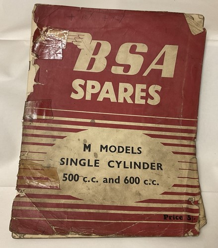 Genuine bsa parts - parts, list