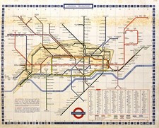 Retro London Tube Map Poster