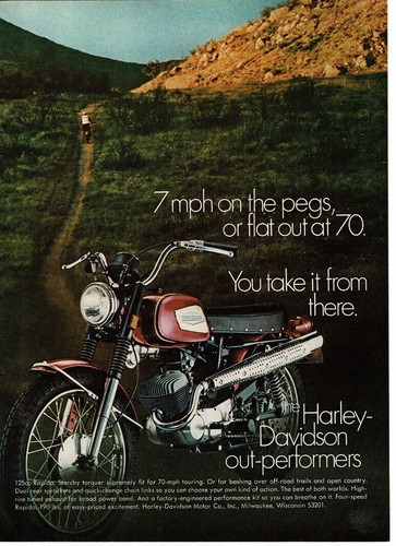 1970 harley davidson 125cc - harley-davidson,