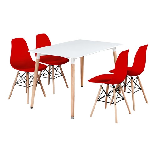 Dining table and chairs - dining,
