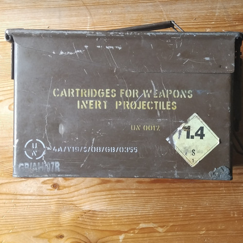 Military metal ammunition - military, box
