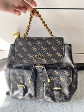 GUESS Monogram Backpack Gold