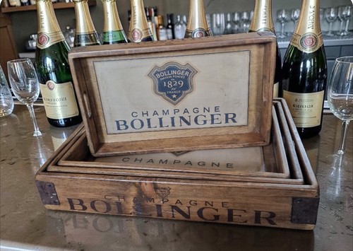 49cm bollinger champage - bollinger, wooden