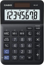 CASIO MS-8F Desk Calculator 8-Digit, Tax, Currency