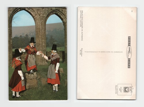 Postcard welsh folk - welsh,