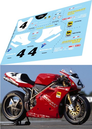 Decals for ducati 916 sbk - 1/9 decals,