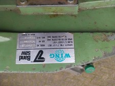 WING RF-712 Horizontal Metal Bandsaw. Can be viewed and shown working.  