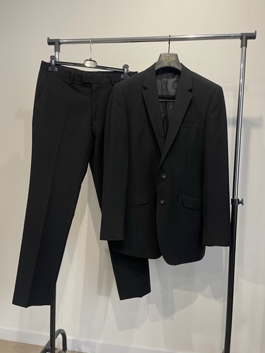 Lewin black mens suit - t.m., 40l
