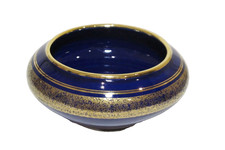 Blue Porcelain Bowl, Gold