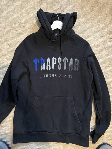 Trapstar black pullover - trapstar, hoodie