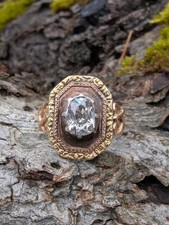 Antique 18k Gold Silver Old