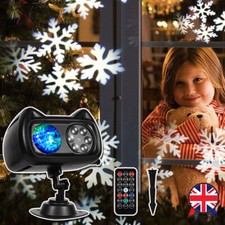72Patterns Christmas Projector Lamp LED Moving Snowflake Laser Light Party 2024