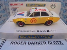 Scalextric C4295  Ford Escort Mk1  "Burton Power" #27 Lights/DPR BNIB