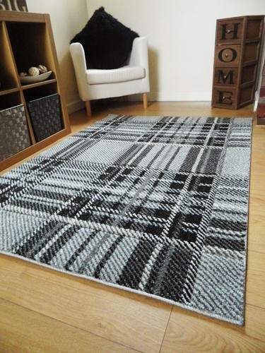 Modern rugs tartan design - tartan,