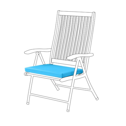 Turquoise chair seat - seat, pad