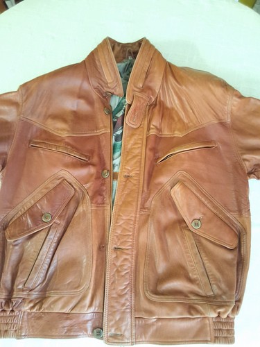 Men 80s vintage leather - men's,