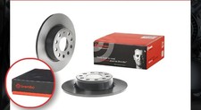 Pair of Brembo 08.B413.11 Brake Disc Rear Solid (x2)