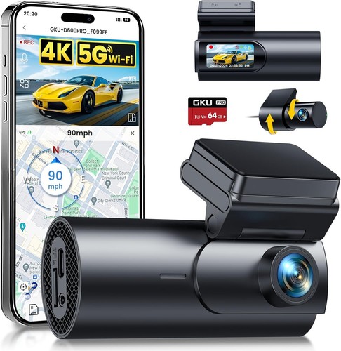 Gku dash cam - front, rear
