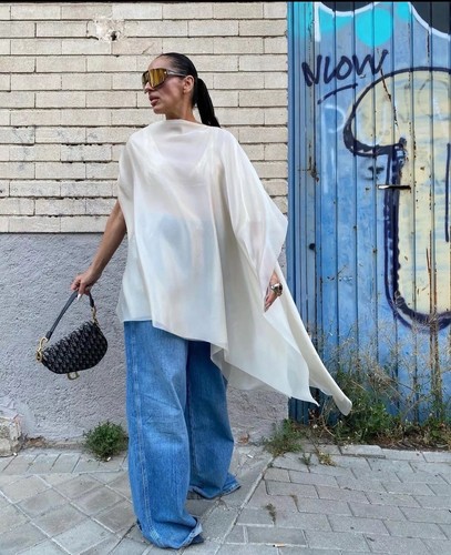 Nwt zara asymmetrical flowy - zara,