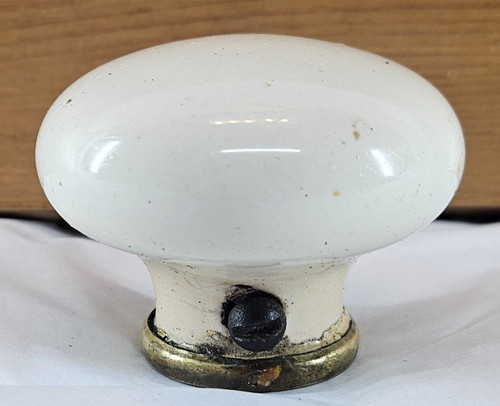 Door knob antique porcelain - knob,