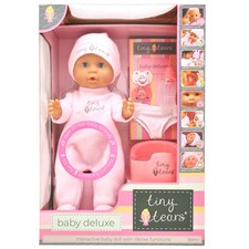 Tiny Tears Baby Deluxe Interactive Doll with 20 Sounds