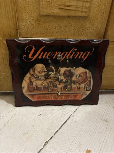 Yuengling beer puppy clock - beer,