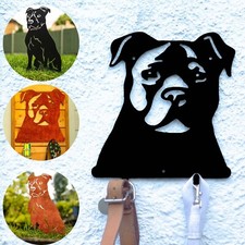 Staffordshire Terrier Dog Garden Ornaments Home Decor Gifts Statue Wall Figurine