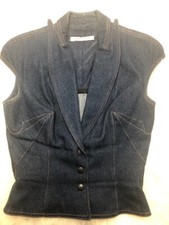 Rare Vintage Hussein Chalayan Catwalk Collection Denim Corset