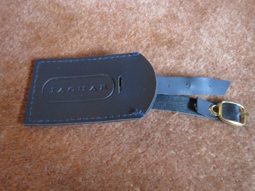 Jaguar luggage tag - black, used