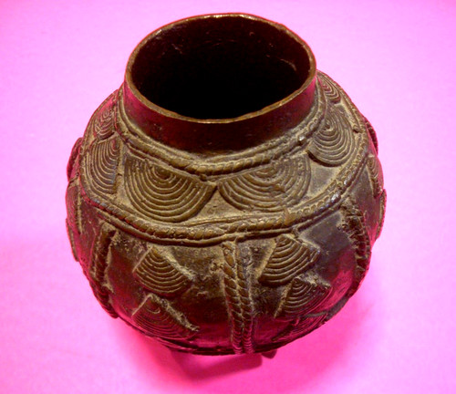 Antique dogon bronze ritual - dogon,