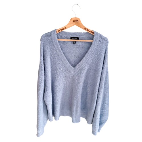 Ladies blue fluffy - blue,