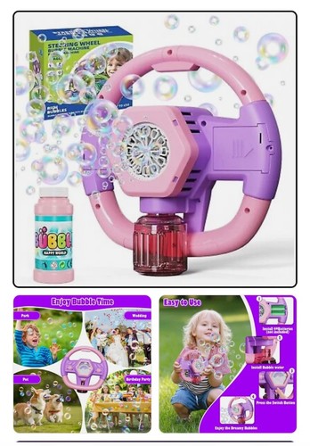 Steering wheel bubble machine - wheel,