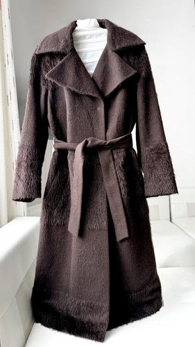Women akris coat brown - brown, alpaca