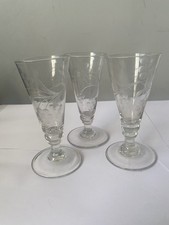 Trio georgian wine glasses - trio, of