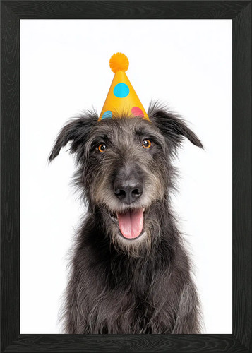 Happy irish wolfhound dog with - irish,