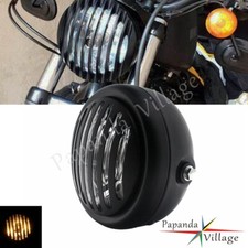 Retro grilled headlight - grilled, head