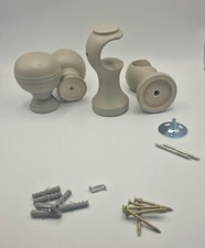 Solid Wood 2 x Curtain Pole