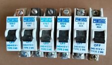 PROTEUS S.P MCB 40A, 32A, 16A, 10A, 6A  632/2, 616/2, 610/2, 606/2 Type 2 M6